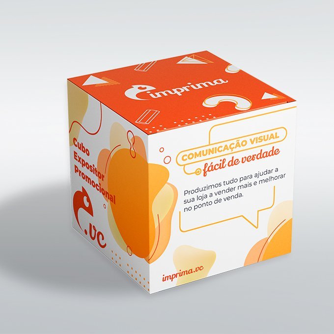 Cubo Expositor Promocional - PS - 30x30cm