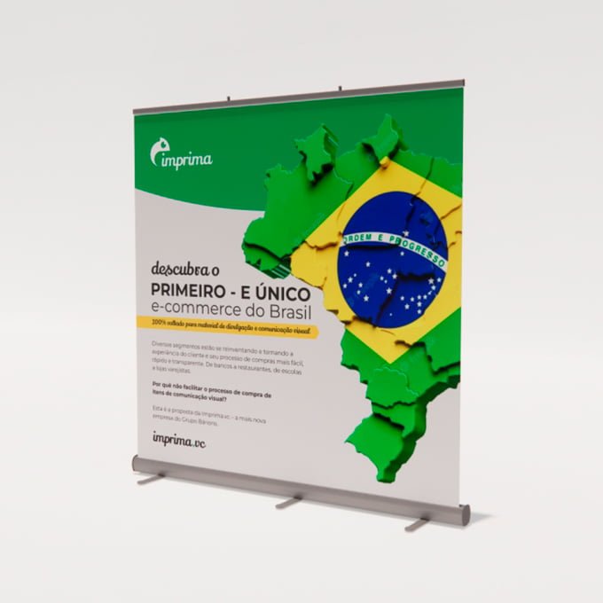 Banner Roll Up - TECIDO - 2,00x2,00m