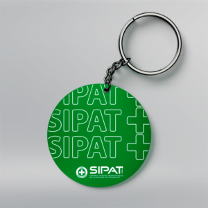Chaveiro CIPA/SIPAT - Redondo - 5x5 cm - Verde - Frente