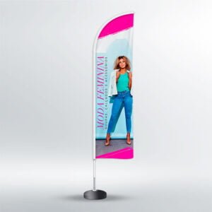 Wind Banner Loja de Roupa - Faca - 3,50m