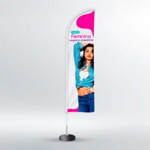 Wind Banner Loja de Roupa - Faca - 3,50m