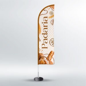 Wind Banner Padaria - Faca - 3,50m