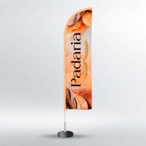 Wind Banner Padaria - Faca - 3,50m
