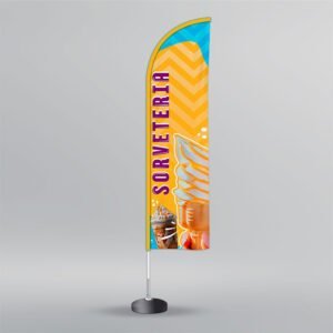 Wind Banner Sorvetes - Faca - 3,50m