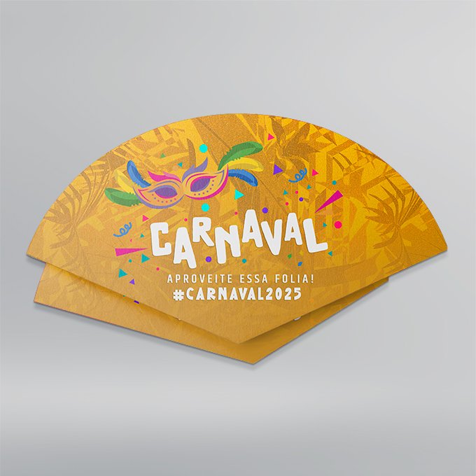 Ventarolas personalizadas para aproveitar o carnaval